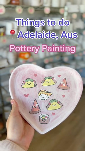 Pottery painting is so much fun! It is a great activity to do with your loved ones. . . 📍Pottering Around Pottery Studio & Cafe 43 First Ave, Semaphore Park 5019 . . . #whattodoinadelaide #adelaide #activitiesinadelaide #adelaidetiktok #tiktokadelaide #adelaidefoodie #adelaidefoodblogger #adelaidefoodies #adelaidepottery #adelaidepotterystudio #southaustralia