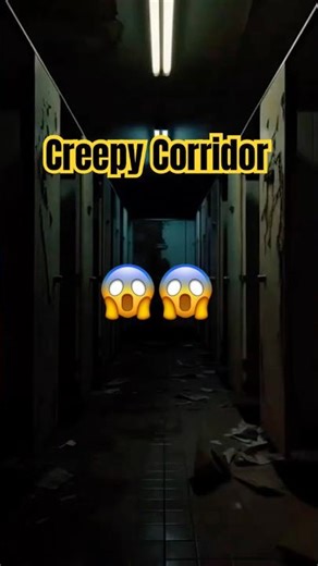 A terrifying abandoned public restroom corridor… who dares to walk inside? 😱😱 #shorts