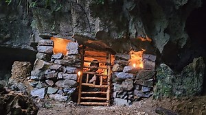 8.5K views · 237 reactions | Construct shelters inside caves mysterious durable gorgeous stone homes. #building #bushcraft #wildlife #wilderness #outdoors #adventure #survival #logcabin #camping #OMG | The Gaurdians | Facebook