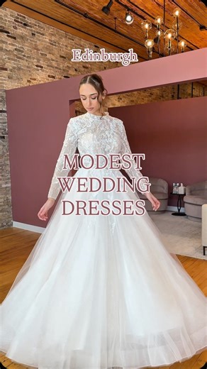 Bon Bon Belle Bridal Boutique on Instagram: "Wedding dresses for the modest bride 💌 Whether it’s just a higher neckline, full coverage, or sleeves - here are just a few of the gowns we would choose for a bride looking for more coverage with their wedding gown. Tag your bestie to see if they can guess your fave dress✨ #modestweddingdress #modest #highneckweddingdress #bonbonbelle #sayyestothedress"