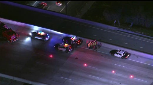 Inmate fight inside patrol car briefly shuts down 5 Freeway in Burbank