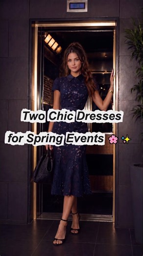Two Chic Dresses for Spring Events 🌸✨ #ootdguide #springfashion #fashion #beauty #style #ootd