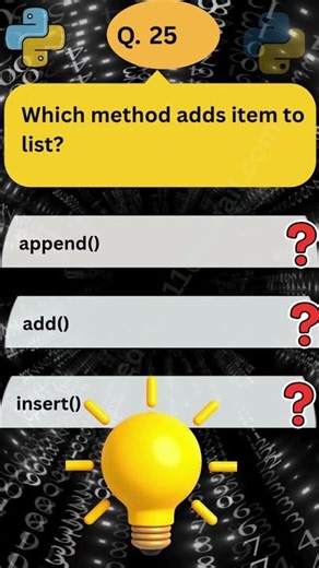 Q.25- Python Quiz for Beginners ?? Easy to Hard