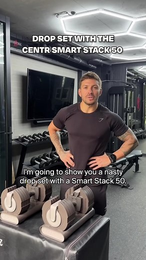 Luke's Bicep Burn Drop Set with Smart Stack 50 | Centr Fit