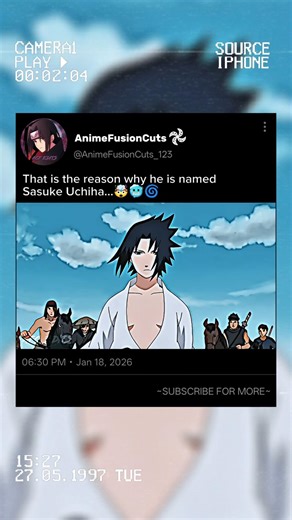 THAT IS THE REASON WHY HE IS NAMED SASUKE UCHIHA 🤯 #anime #shorts #naruto #sasuke #edit