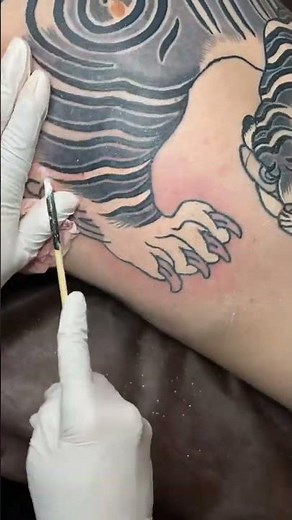 Japanese traditional tebori tattoo