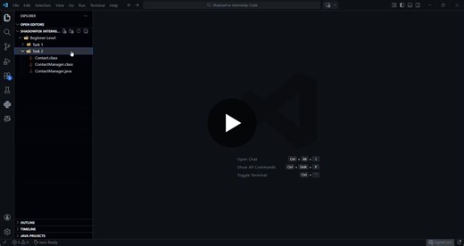 #java #internship #shadowfox #programming #javadevelopment | ANKIT KUMAR