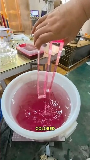How clear plastic gets its color!