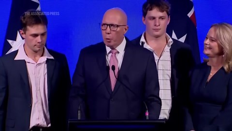 Australia's opposition leader Peter Dutton concedes election defeat