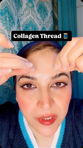Soni Chaudhury | How to apply collagen thread on forehead for controlling Finelines & Wrinkles #skincare #collagen #antiaging #wrinkles #fyp | Instagram