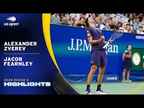 Alexander Zverev vs. Jacob Fearnley Highlights | 2025 US Open Round 2
