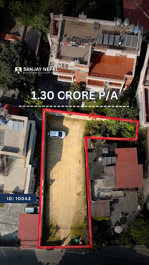 4.1K views · 134 reactions | ID: 10042 | Land for sale at Baluwatar 9, Russian Embassy Property ID - 10042 To Buy / Visit: +977 9767482429 To Sell / Rent: +977 9768786319 Download Lalpurja app and search property code to know more details with price. Managed by @lalpurjastudio | Sanjay Nepal | Facebook