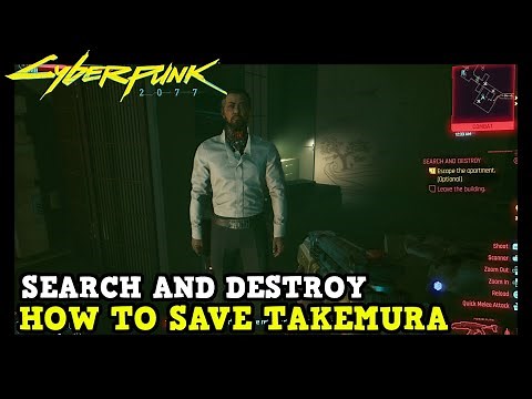 How to Save Takemura in Search and Destroy Story Mission Cyberpunk 2077 (The Devil Trophy Guide)