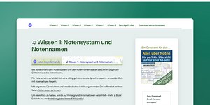 ♫  Wissen 1: Notensystem und Notennamen