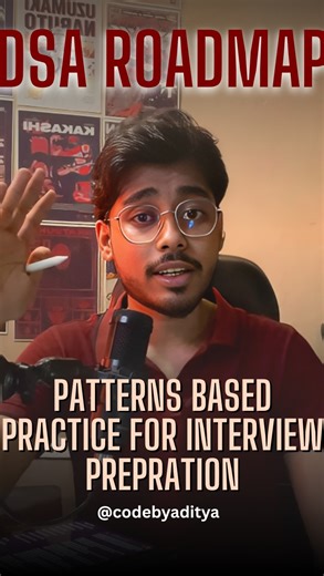Aditya on Instagram: "Listen till end ✅ agar tum coder ho developer ho ya computer science student aur internship interviews ya hiring ke liye prepare kar rahe ho toh DSA aur algorithms ko ignore karna option hi nahi hota problem yeh hai ki internet pe tips experience aur personal story toh mil jati hai but DSA ko proper roadmap ke saath kaise padhna hai yeh kam log clearly batate hai iss reel mein maine ek aisa roadmap share kiya hai jo cs students ko interviews aur FAANG type roles ke liye ste