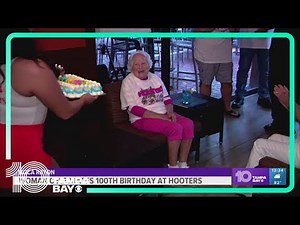 Florida woman celebrates 100th birthday at Hooters