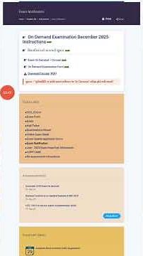 BAOU UPDATE - Exam on demand - December 2025