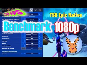 Fortnite 1080p TSR Epic Native All low settings benchmark. What FPS you can get?