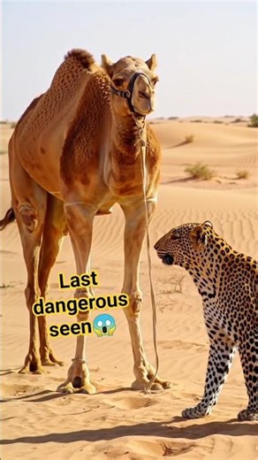 Camel vs Leopard 😱 Desert Survival Standoff | Dangerous Jungle Clash #ai