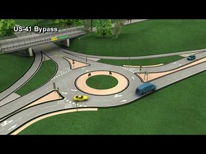New Roundabout at US-41 and Front Street in Marquette
