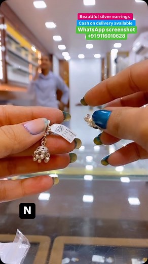 New designer silver earrings 91 9116010628 WhatsApp screenshot for order cash on delivery available instant order 70% off extra discount on website order #silver #new #viral #love #earrings #jewellery #jewelry | Khushbu Jewellery