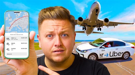 Flying wherever my Uber driver's from