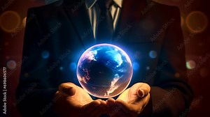 earth in hands (made using generative artificial intelligence (AI) tools)