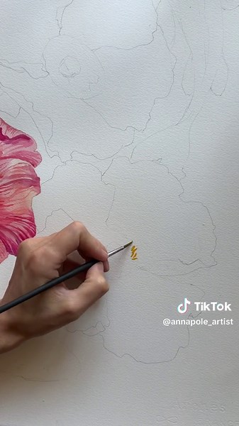 Watercolor Poppy Flower Tutorial: Step-by-Step Guide