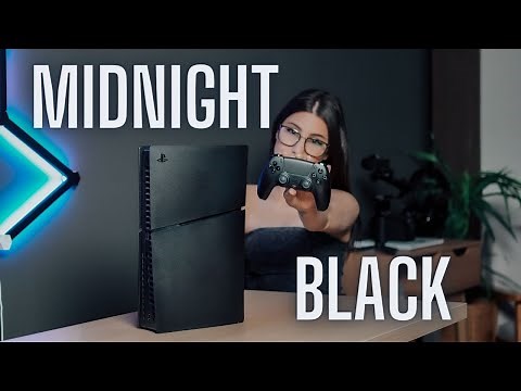 NEW Midnight Black PlayStation 5 Slim Cover Plates Unboxing