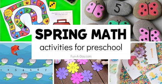 35+ Spring Math Activities for Preschool