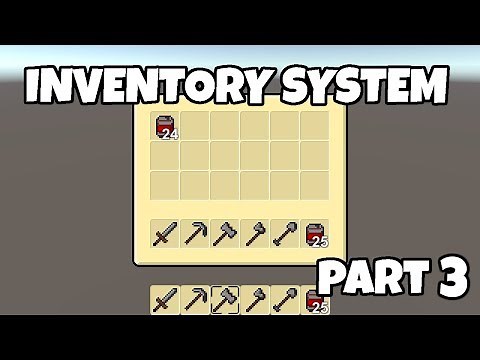 Creating an Inventory System in Unity Part 3 - Tooltip & Hotbar