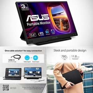 Don't Pay $139, Get an ASUS ZenScreen 15.6” Portable USB Monitor (MB166C) for $99 Shipped