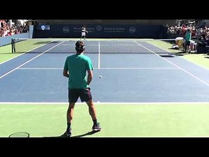 Roger Federer Practice at Cincinnati 2015 #2