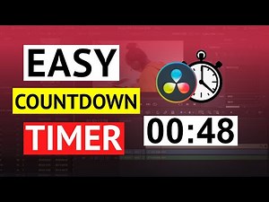 Easy Countdown Timer Tutorial For Your Videos in DaVinci Resolve ⏱