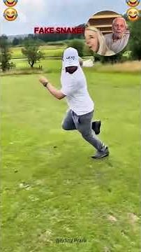 Snake Prank Has Entire Golf Course Screaming #funny #prank
