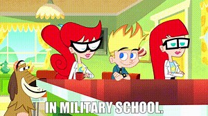 In military school.