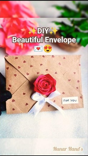 DIY Envelope 💌😍 | Easy Handmade Gift Idea #shorts #diy #craft