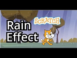 Scratch Tutorial Rain Effect | Scratch tutorial for kids | How to make snow effect in scratch game