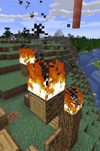 Do Not Put a Lightning Rod on a Wooden House! | Minecraft How To Short