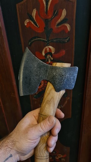 Maximilian Neukäufler on Instagram: "@tormek_sharpening axe jig is such a game changer. I couldn't imagine my work without the Tormek anymore. No chance. I hollow grind everything... Even spoons. Got 3 last axes available for this year. All hollowed. DM me! #spooncarving #carvingaxe #löffelschnitzen"