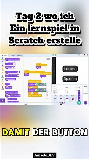 Tag 2 wo ich ein lernspiel in Scratch erstelle #scratch #scratchcoding #day2