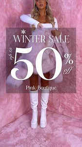 Up to 50% off ❄️ Our Winter Sale is here with glam styles, cosy layers, and must-have looks for less. ✨ Shop now before it’s gone! | Pink Boutique