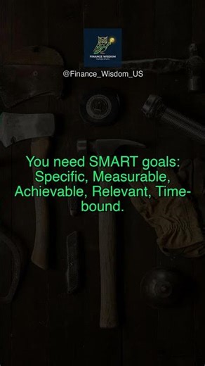 SMART goals for your money | #shorts #settingfinancialgoals
