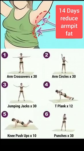 8.4K views · 111 reactions | 14 Days Reduce armpit fat #fitness #reels #exercise #workout #gym #weightloss #health | Adonis Health & Fitness | Facebook