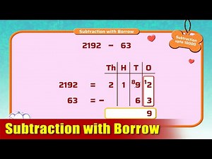 G3 - Module 3 - Exercise 2 - Subtraction with Borrow | Appu Series | Grade 3 Math Learning