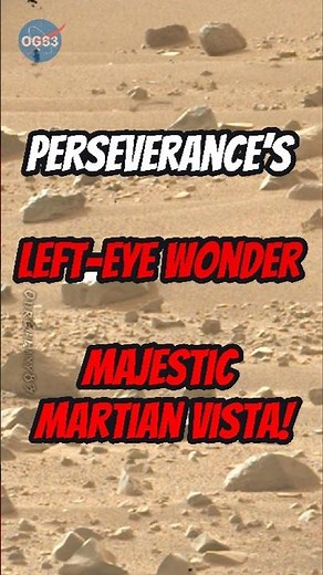 Perseverance’s Left-Eye Wonder Majestic Martian Vista! #ourgalaxy83 #mars #shorts