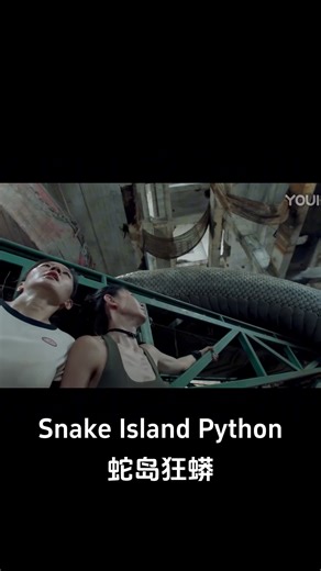 The big snake and the man are only separated by a wall! #蛇岛狂蟒 #SnakeIslandPython #优酷电影 #youkumovie | Youku Movie
