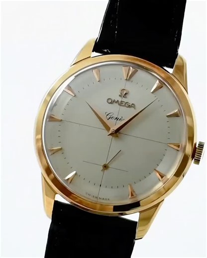 Classyman Watches on Instagram: "OMEGA Geneve 18KPG Ref. 2748, Manufactured in 1954. ​The "GENEVE" is a sub-brand name that no longer exists in Omega's current lineup. It first appeared around the 1950s and was discontinued in the late 1970s. ​This particular piece is a highly rare model featuring a solid 18K Pink Gold case, highlighted by the elegant "Geneve" script on the dial. It is a manual-wind model equipped with the legendary 30mm Caliber "266" movement. Its 36mm diameter provides a subst