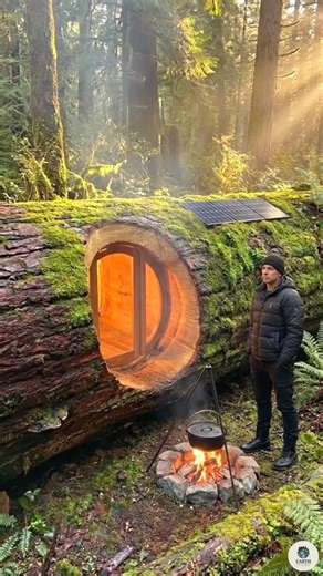 Nobody knows what's inside this fallen log 🏆