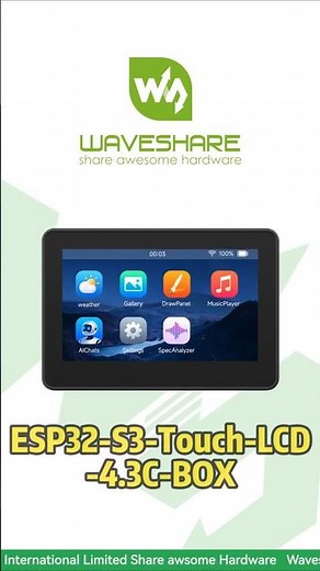 Expansive 4.3" IPS Display & Touch，AI-Ready ESP32-S3 Dual-Core CPU，AI Voice: Dual-MIC Array#esp32